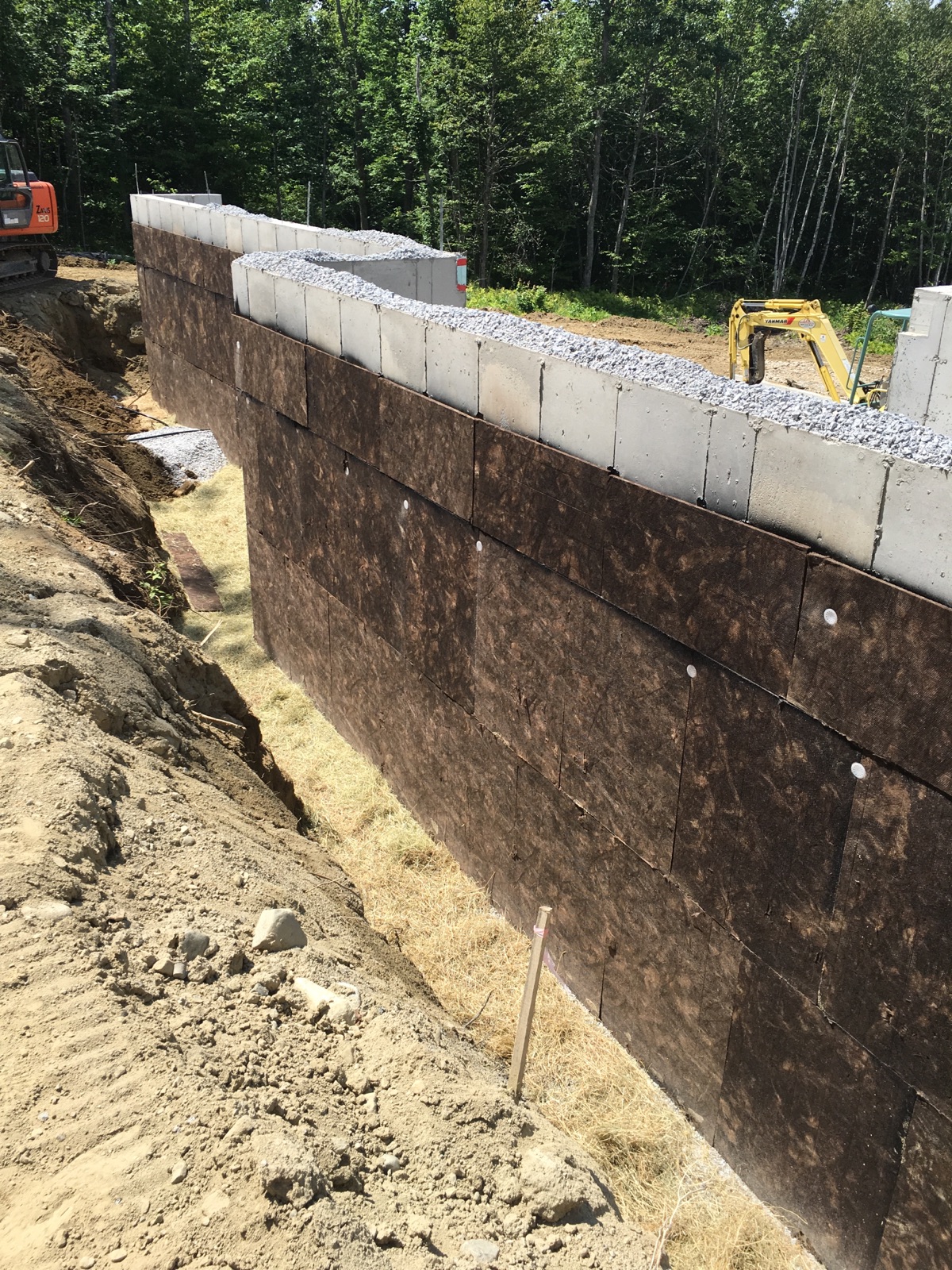 Concrete Foundation Waterproofing Installed Near Bangor ...